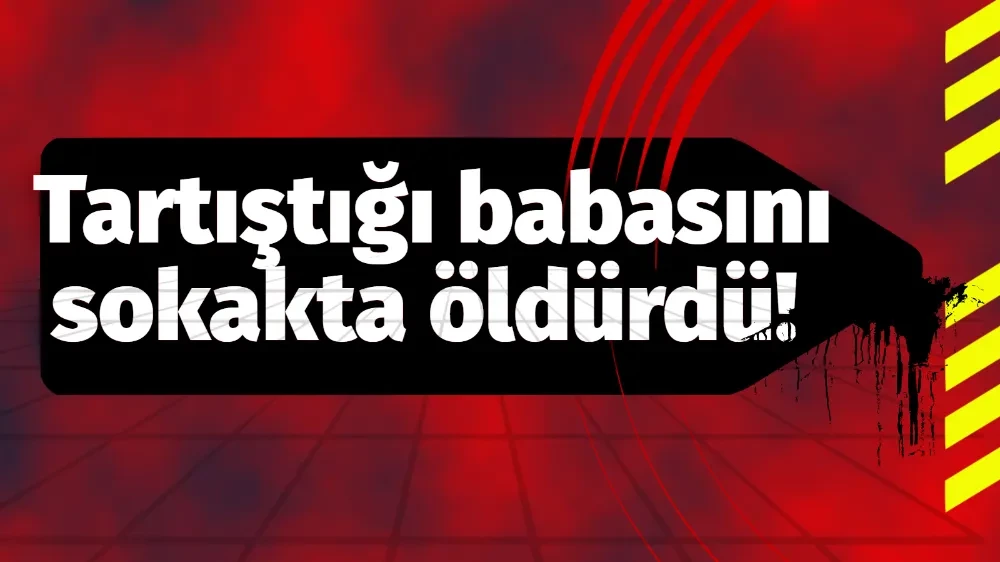 Tartıştığı babasını sokakta öldürdü!