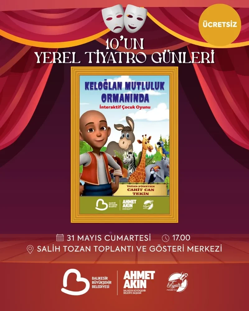 Yerel sanatçılar desteklenirken, ücretsiz oyunlar tiyatroseverleri ağırlayacak