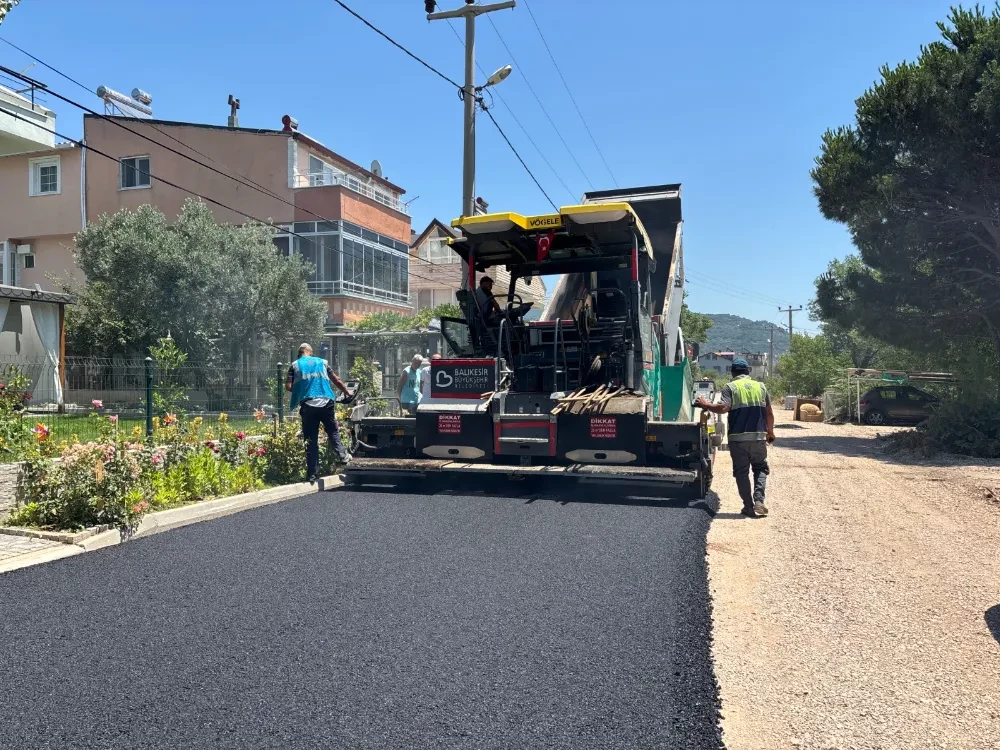 Büyükşehir’in Erdek’teki yatırımları hız kesmeden devam ediyor