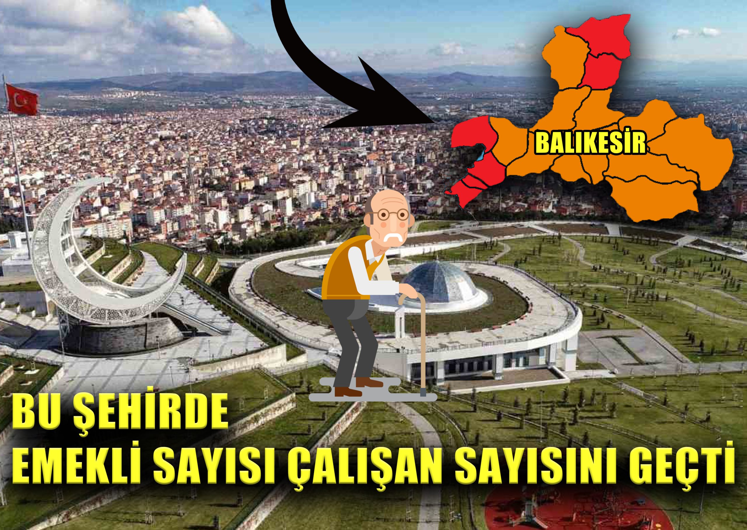 BU ŞEHİRDE EMEKLİ SAYISI ÇALIŞAN SAYISINI GEÇTİ