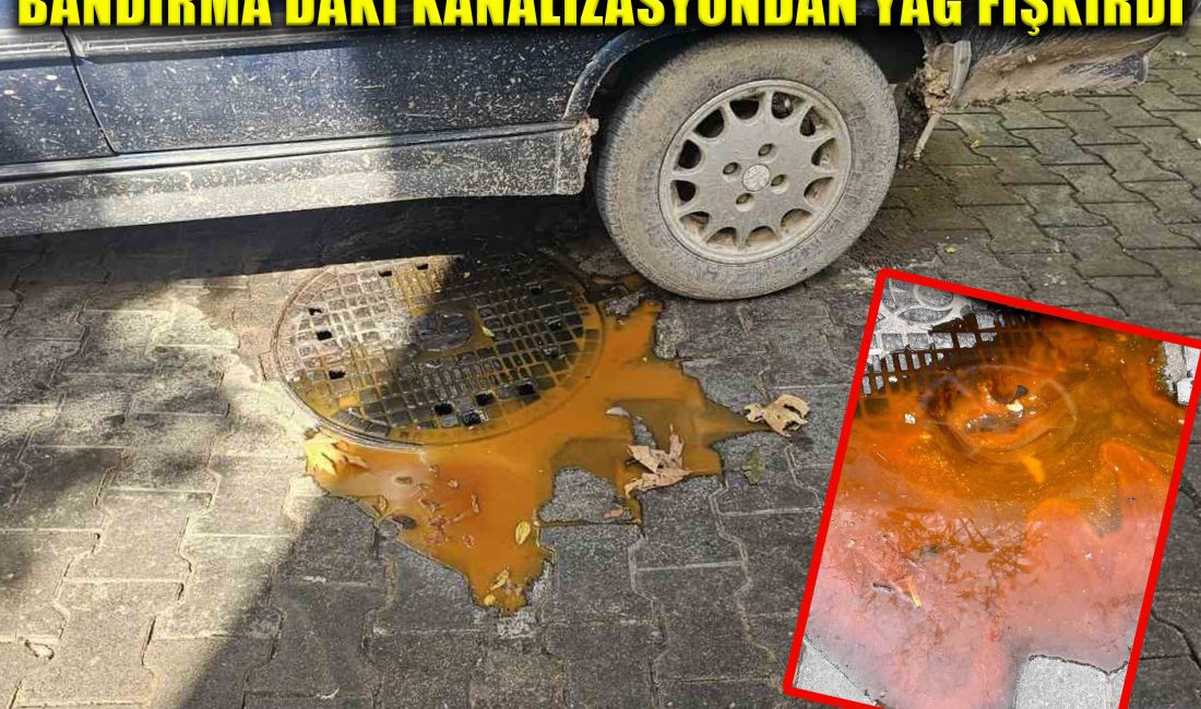 Balıkesir’in Bandırma ilçesinde, tıkanan