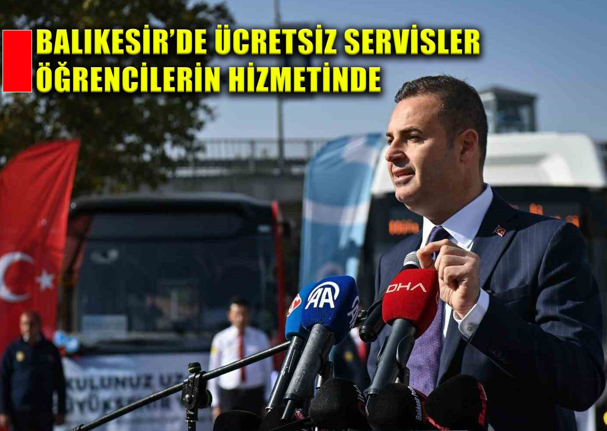 Balıkesir’de Ücretsiz Servisler Öğrencilerin Hizmetinde