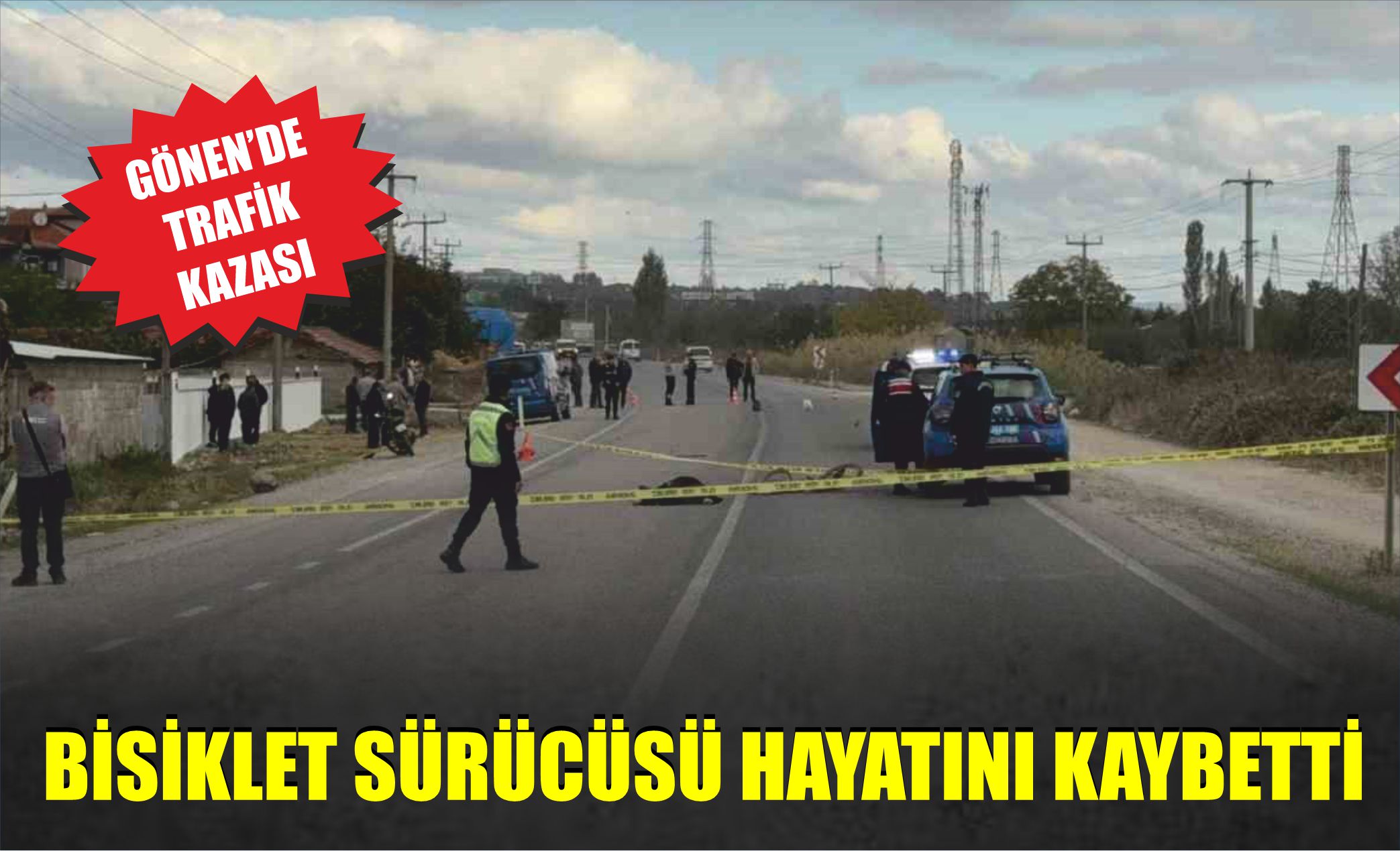 Trafik kazasında bisiklet sürücüsü hayatını kaybetti