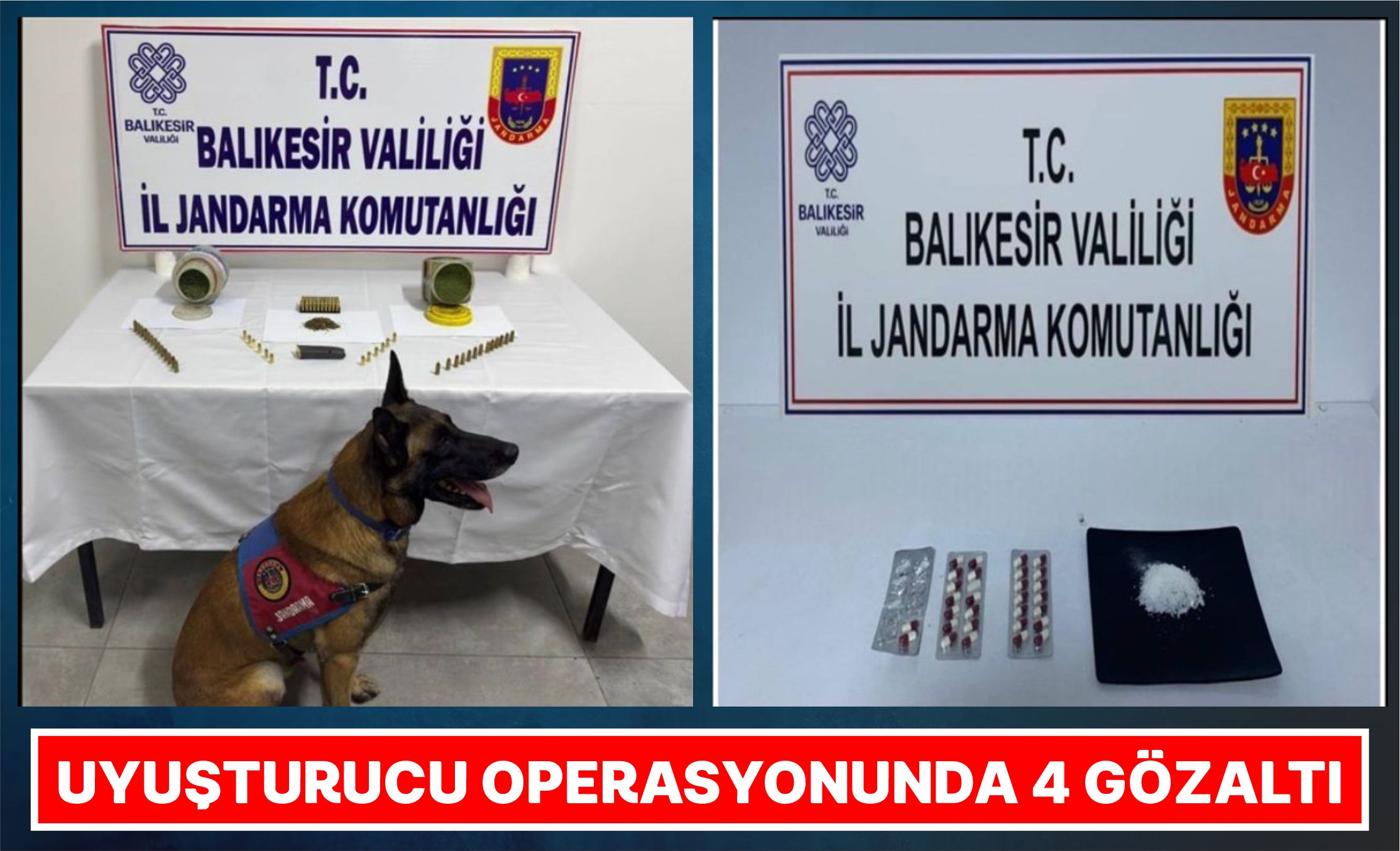 Uyuşturucu Operasyonunda 4 Gözaltı