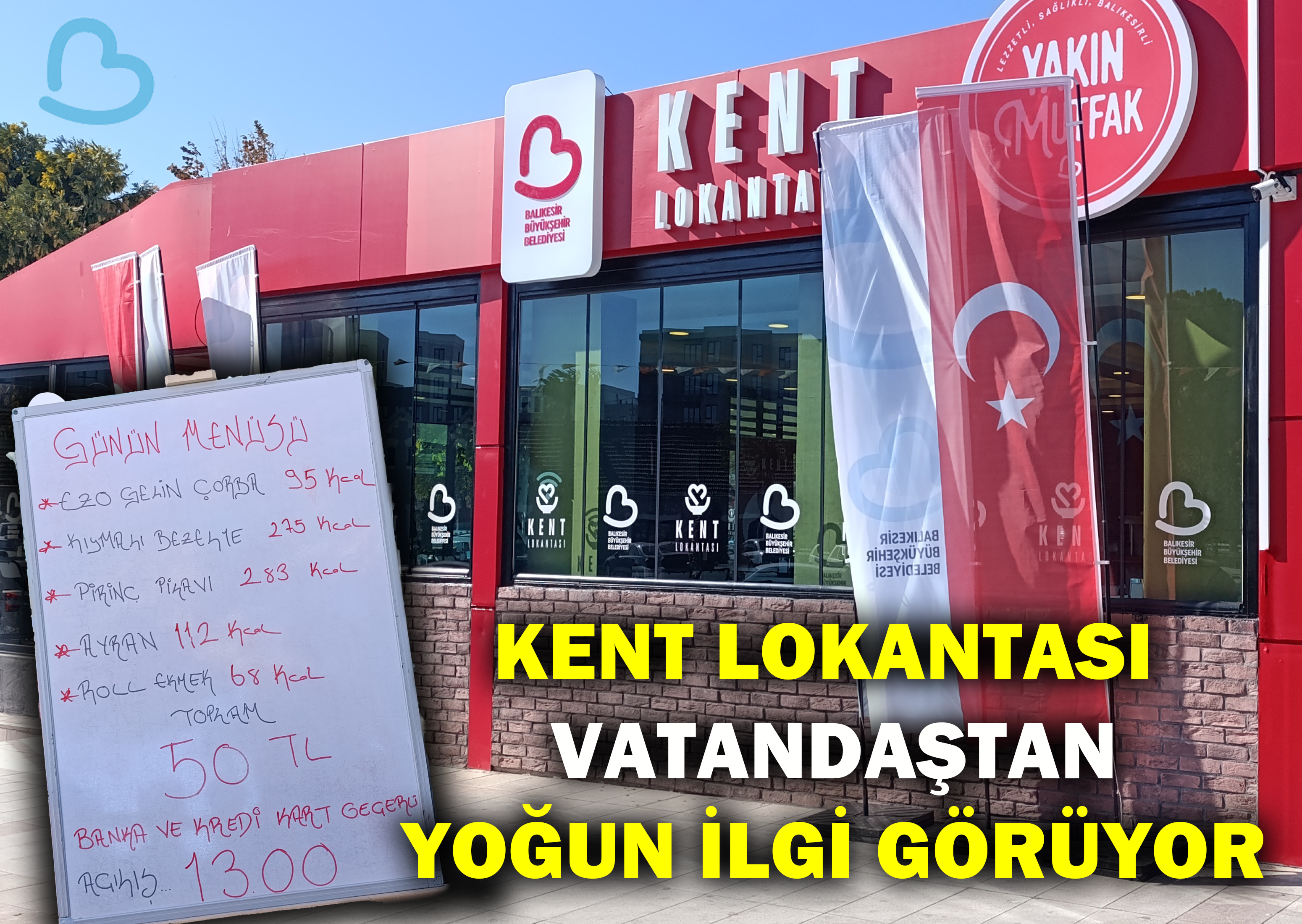 Kent Lokantası Vatandaştan Yoğun İlgi Görüyor