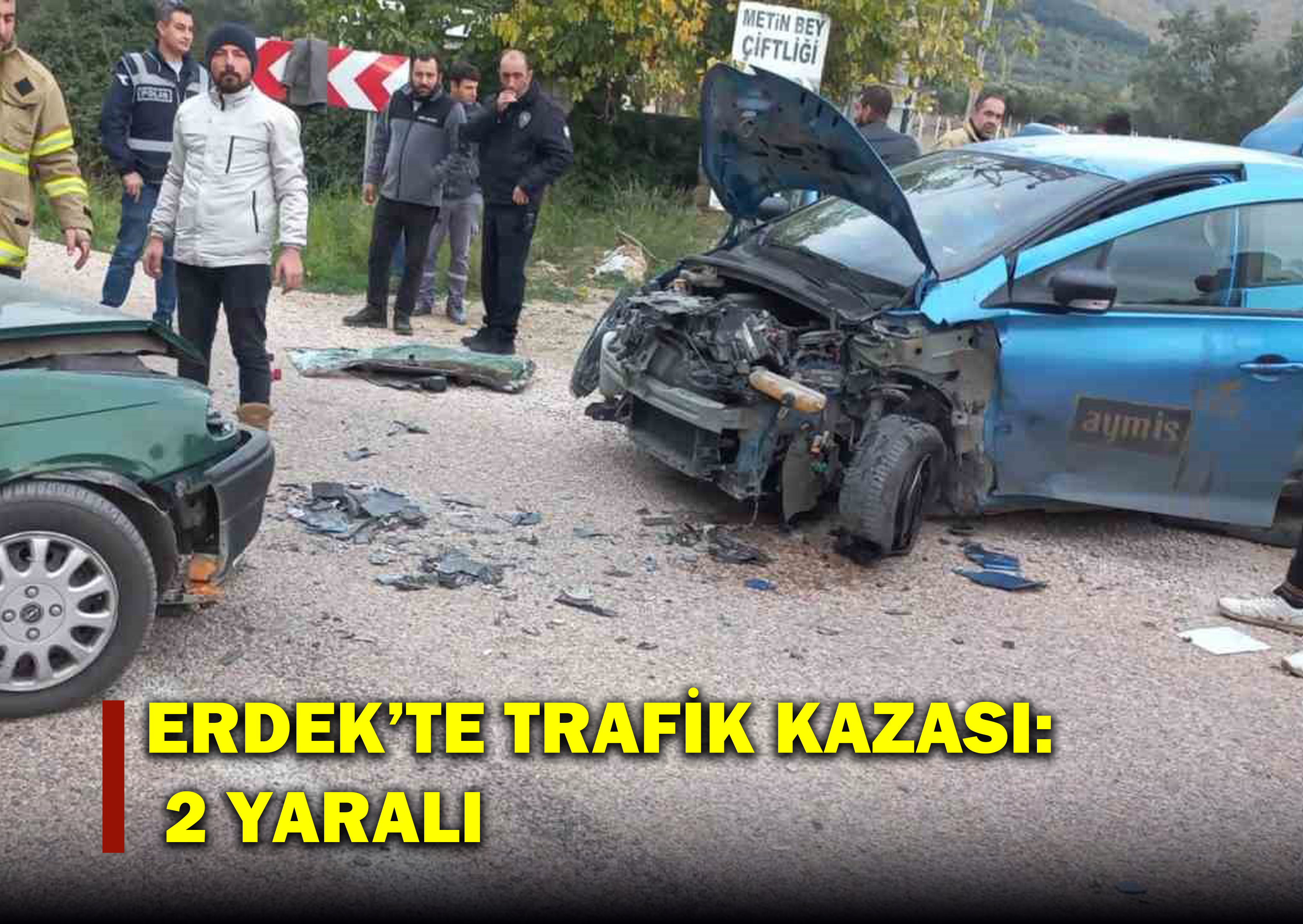 Erdek’te Trafik Kazası: 2 Yaralı